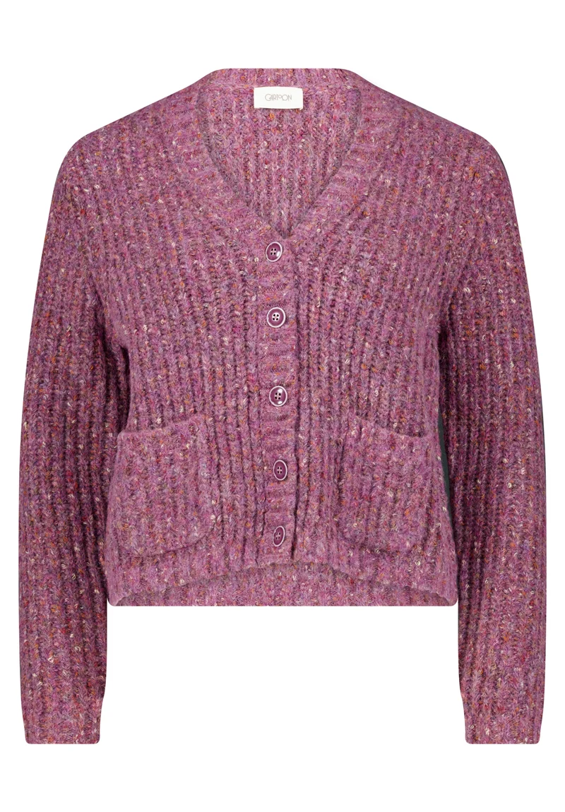 Strick-Cardigan mit aufgesetzten Taschen