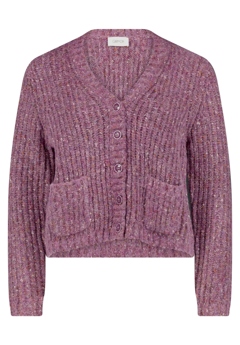 Strick-Cardigan mit aufgesetzten Taschen