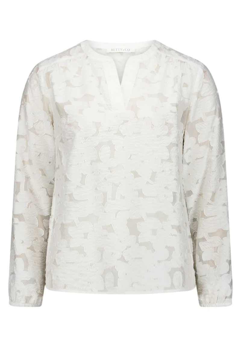 Bluse mit Blumenmuster und Langarm