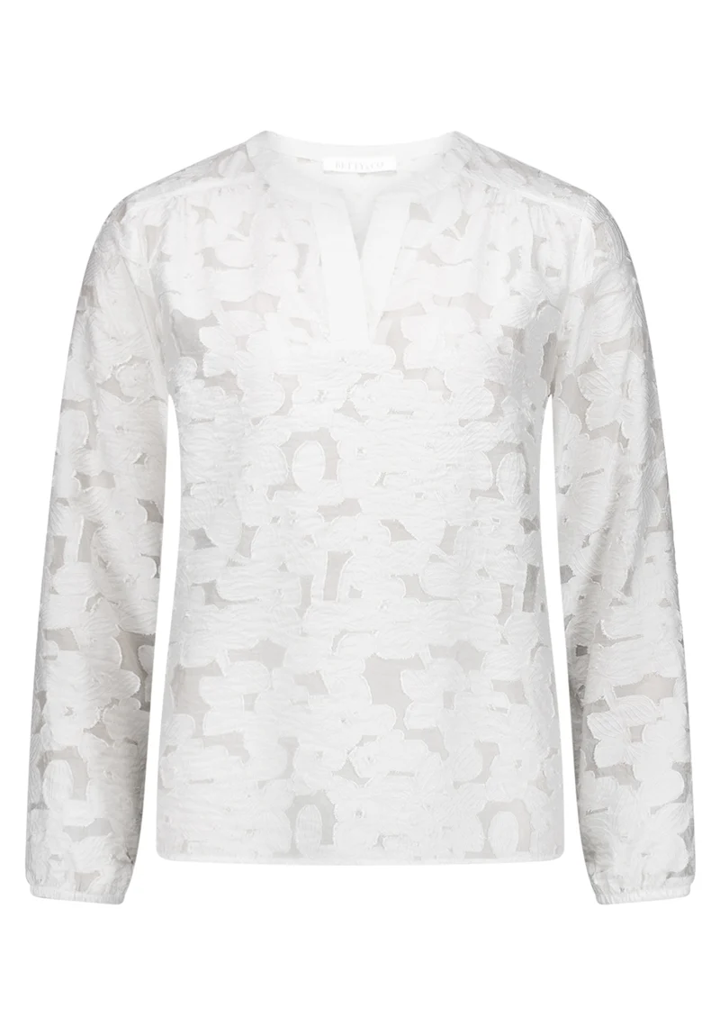 Bluse mit Blumenmuster und Langarm