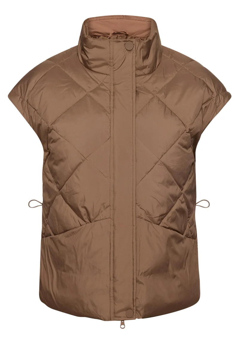 Steppjacke mit Stehkragen und Zweiwege-Reißverschluss