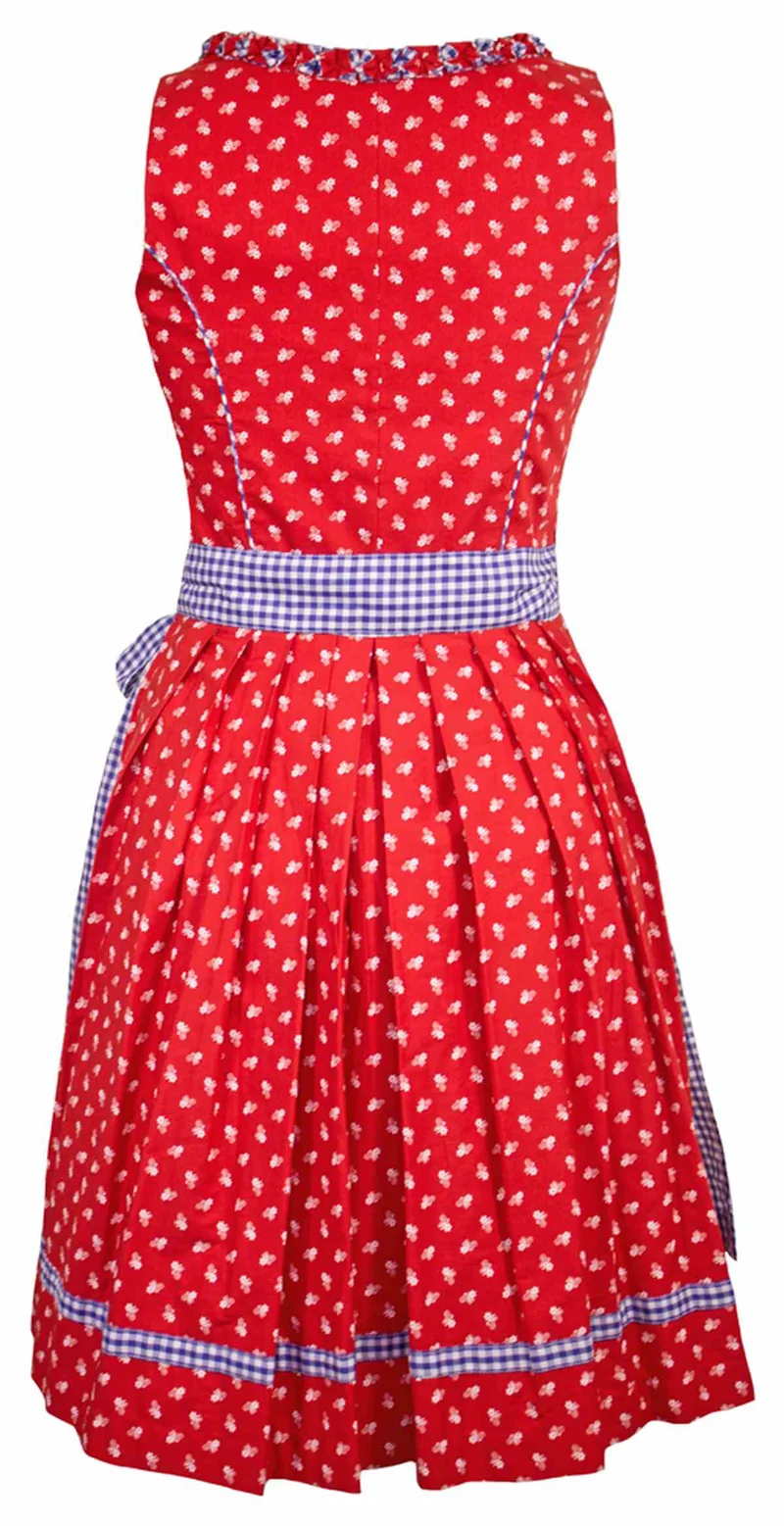 MADDOX Dirndl "Achensee" Traditionell | Rot Kobalt 55 cm