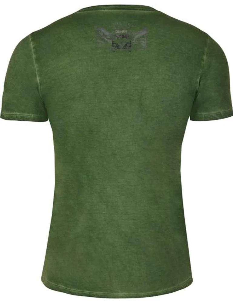 MarJo Herren Trachtenshirt "Lebensgfui" | Grün