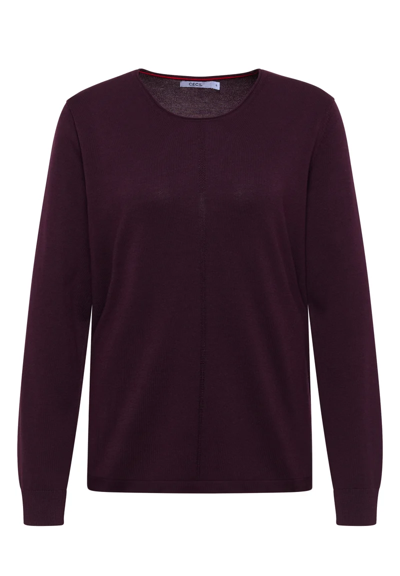 Basic Pullover mit Rundhals