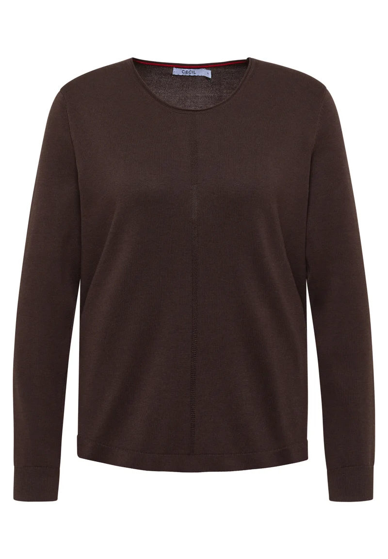 Basic Pullover mit Rundhals