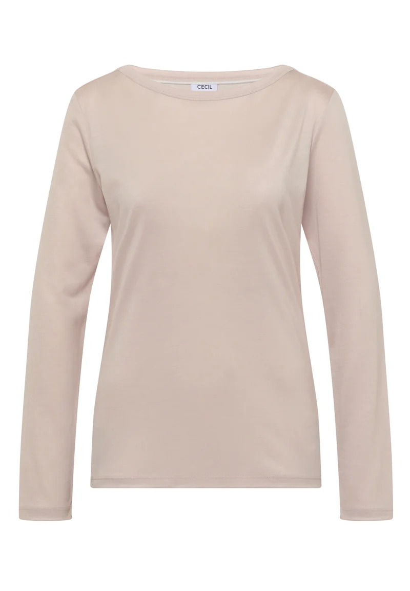 Langarmshirt mit Boat Neck