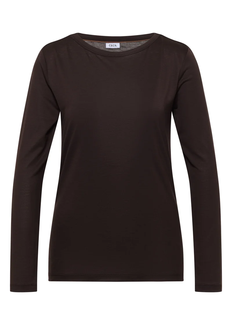 Langarmshirt mit Boat Neck