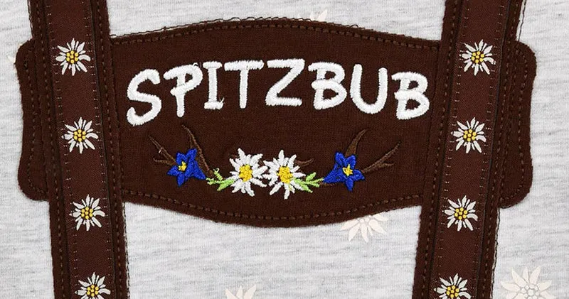 BONDI Baby Body Unterziehbody "Spitzbub" 91378 | Grau
