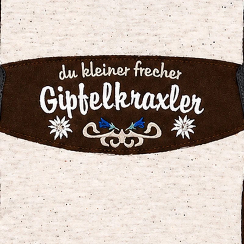 BONDI Jungen Sweatshirt "Gipfelkraxler" 91835 | Beige Melange