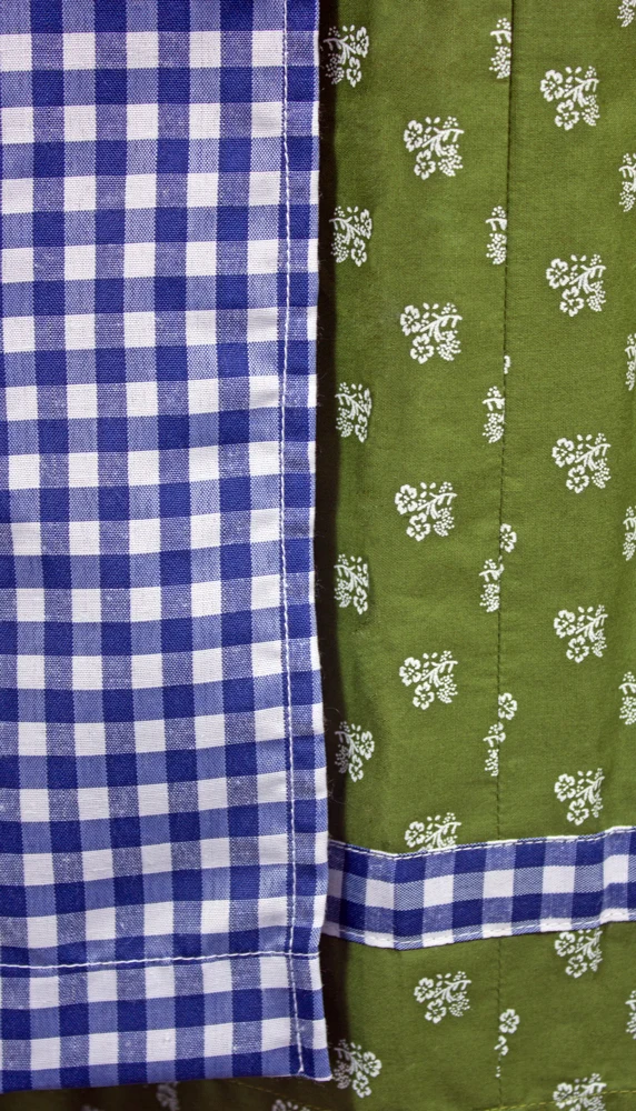 MADDOX Dirndl "Achensee" Traditionell | Olive Kobalt 55 cm