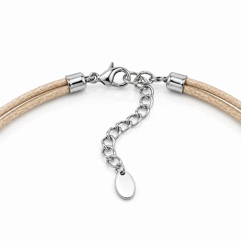 LUISIA® Halskette "Nicola" mit Kristallen von Swarovski® | Hellbraun