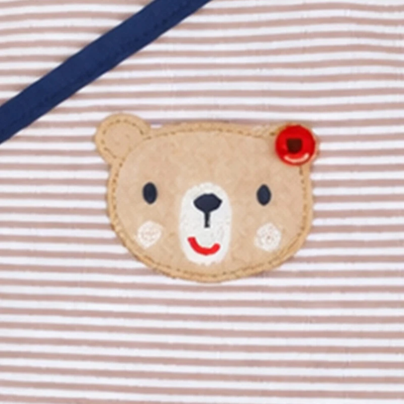 BONDI Baby Langarm Wickelbody "Bär" 93763 | Beige