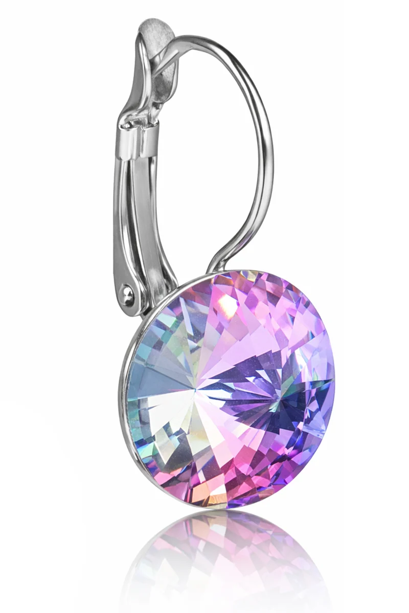 LUISIA® Ohrringe Rivoli mit Kristallen von Swarovski® 14 mm | Vitrail Light