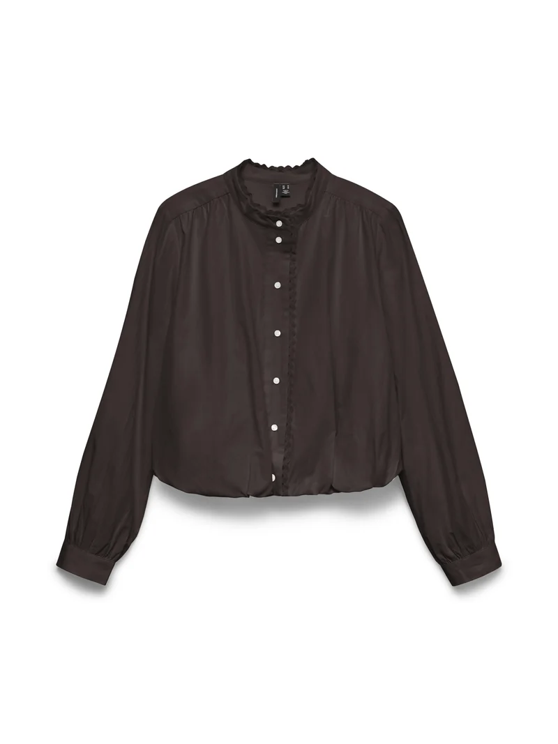 VMVIOLET Bluse mit Bubble Hem