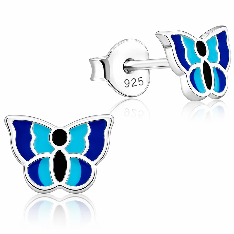 LUISIA® Ohrstecker "Schmetterling" E-15470-2 | Blau
