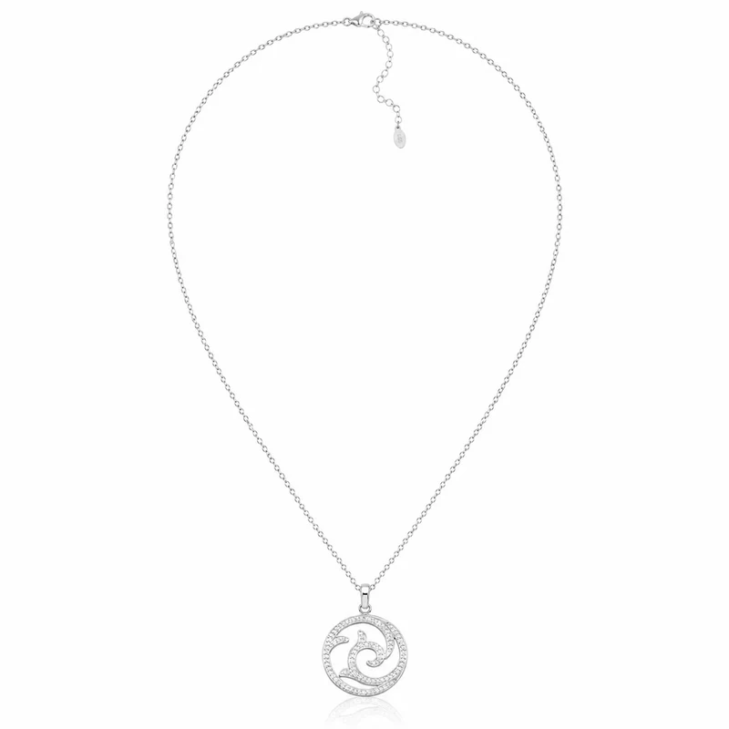 LUISIA® Halskette mit Strass Anhänger | Edelstahl 50cm Länge