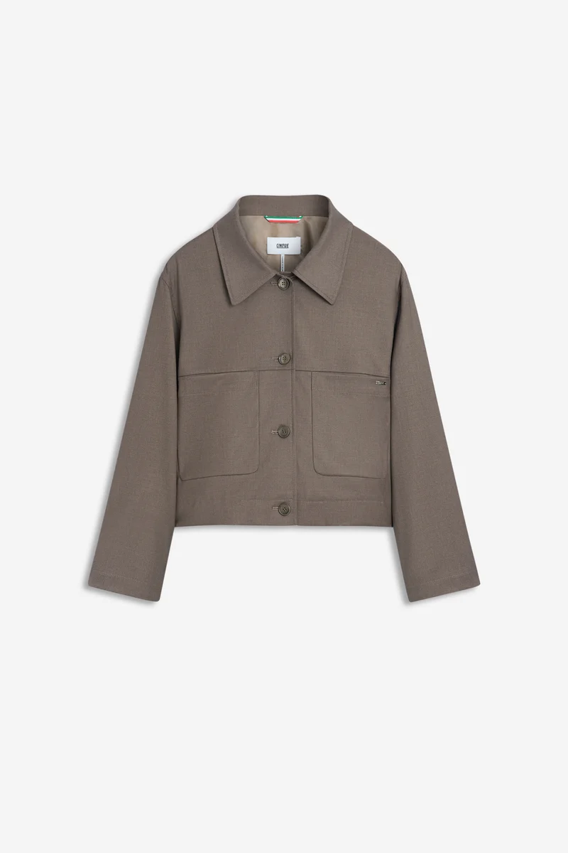 CILEDO_L Kurzjacke mit Hemdkragen