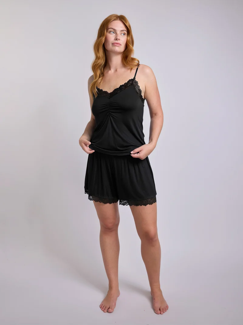 SALANDRA Schlafanzug-Top – Black Beauty