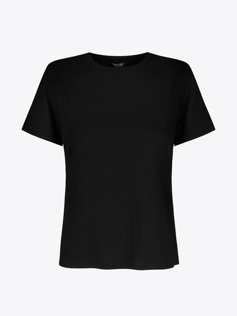 LILY Kurzarm T-Shirt – Black Beauty
