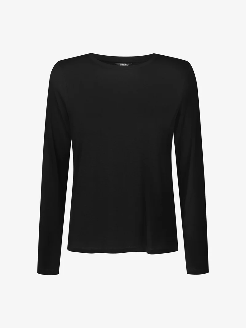 Lily Langarm T-Shirt - Black Beauty