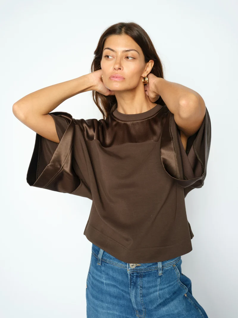MMLela O-SS Satin Sweatshirt