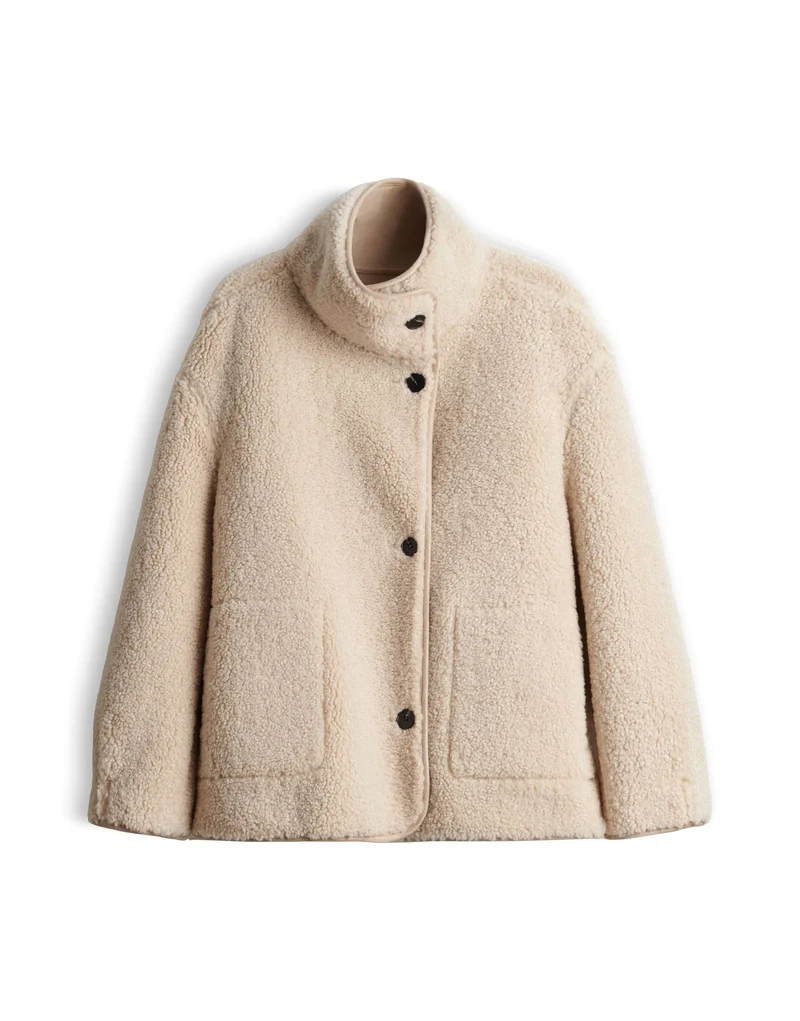 HAELLA Wendejacke in Shearling Optik