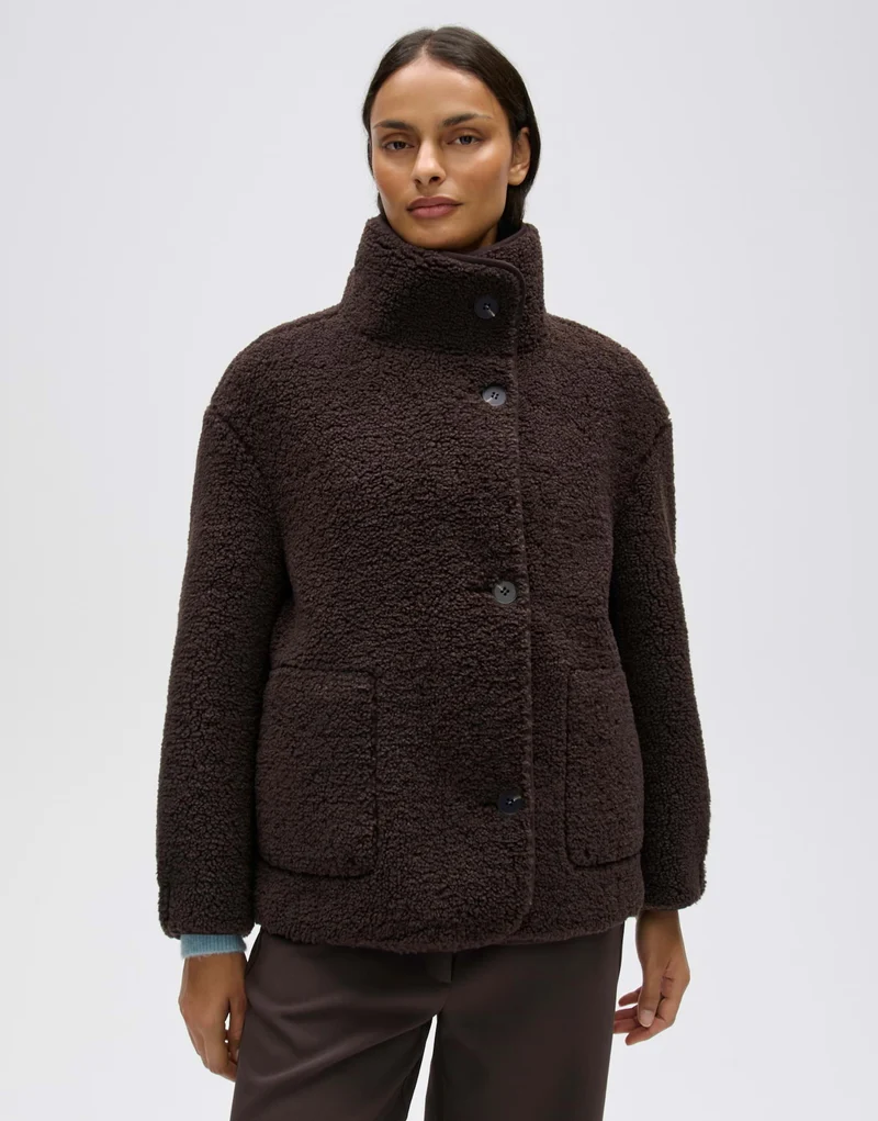 HAELLA Wendejacke in Shearling Optik