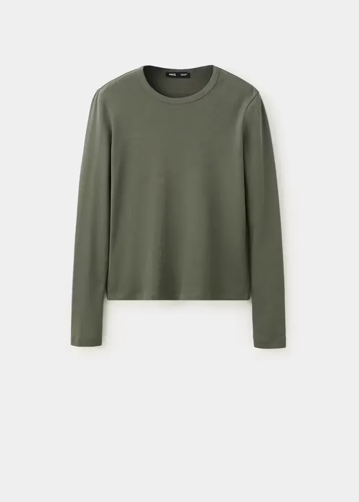 ENI Tailliertes Langarmshirt