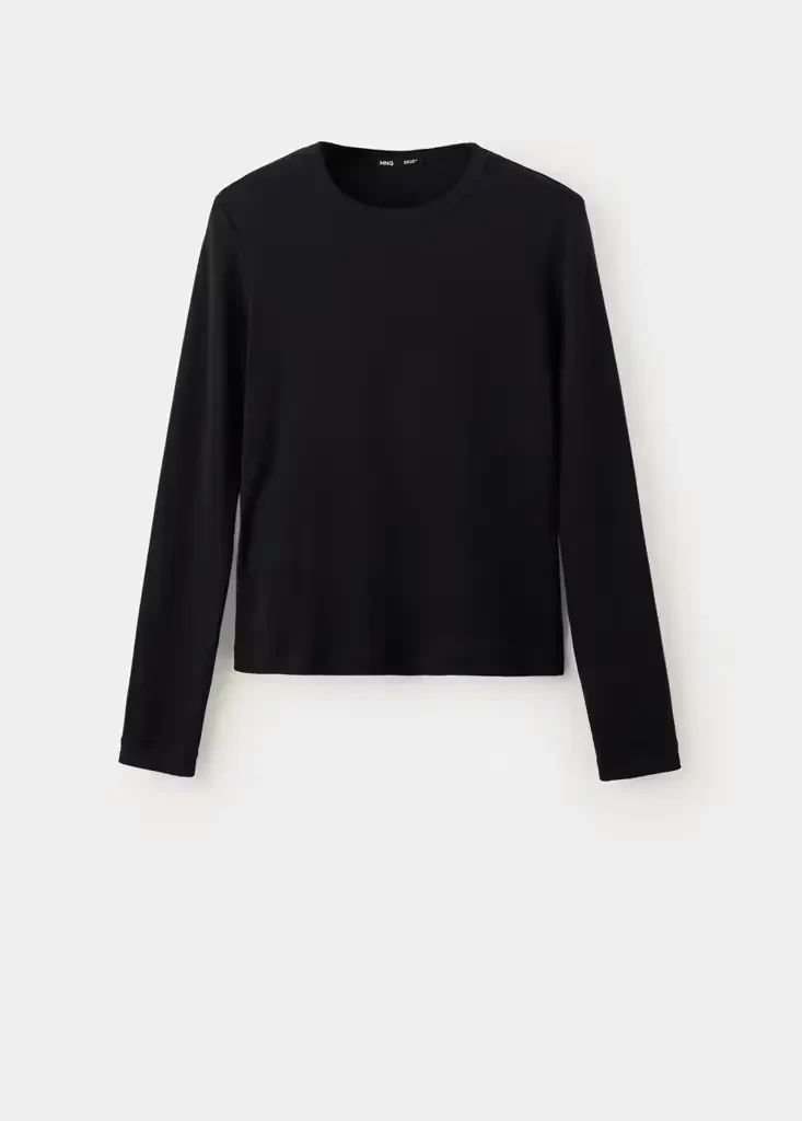 ENI Tailliertes Langarmshirt
