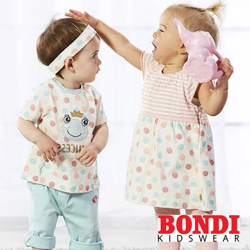 BONDI Baby Mädchen Langarmshirt "Eulenfamilie" 93731 | Stripe Rosewood / Offwhite