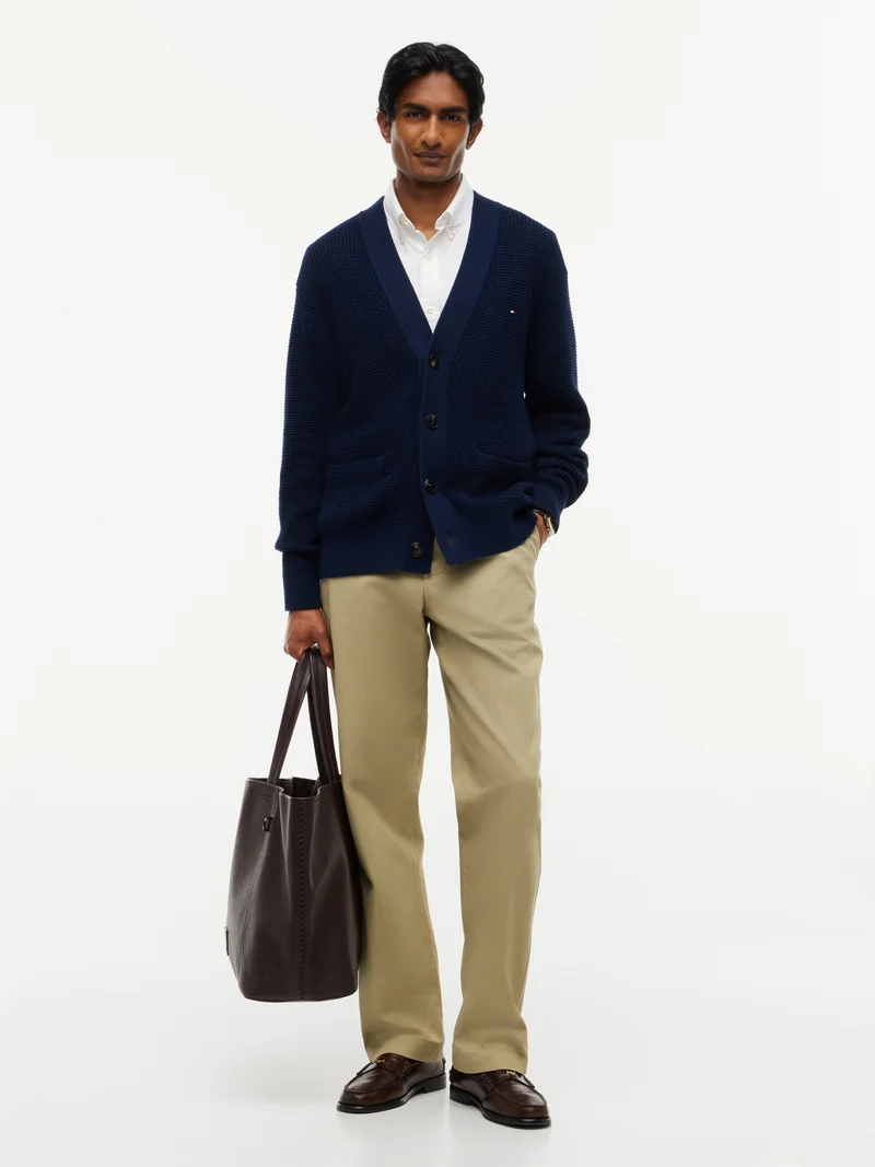 WAFFLE STRUCTURE Strickjacke