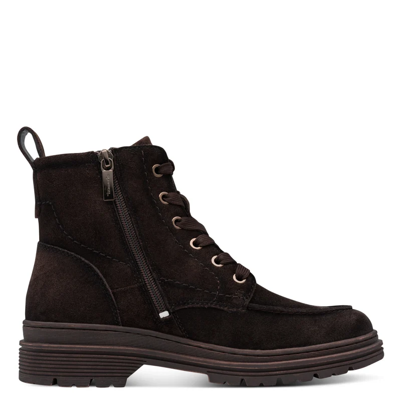 Stiefelette aus Veloursleder