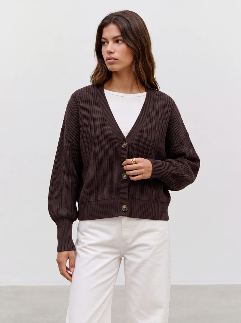 LEA Cardigan mit Ballonärmeln