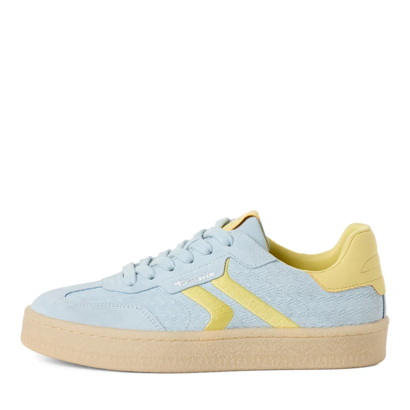 Leder-Sneaker mit Schnürung