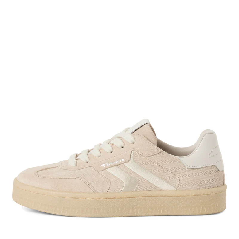 Leder-Sneaker mit Schnürung
