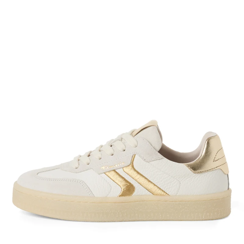Leder-Sneaker mit Schnürung