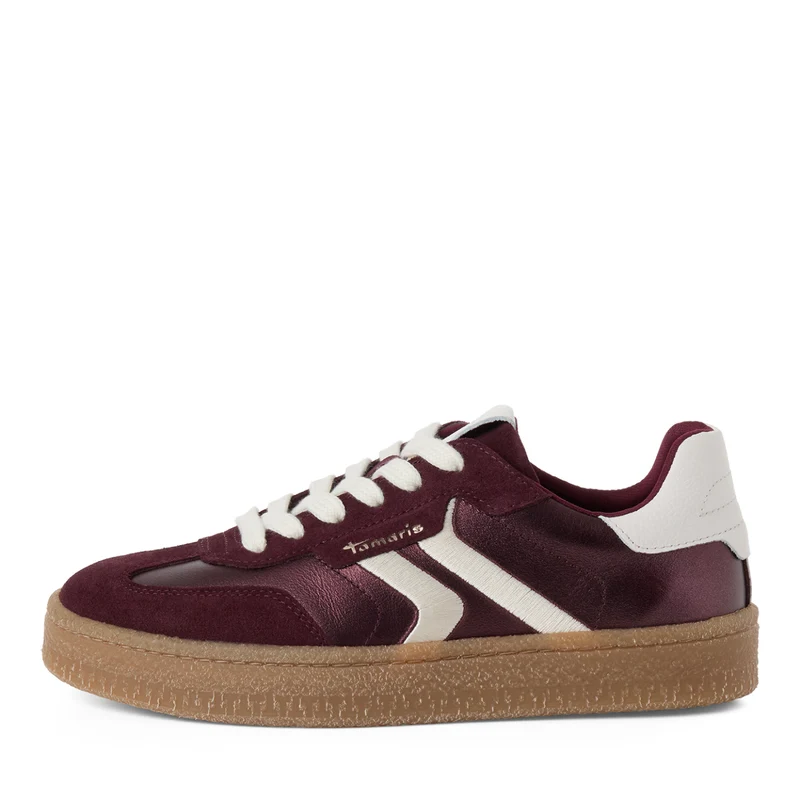 Leder-Sneaker mit Schnürung