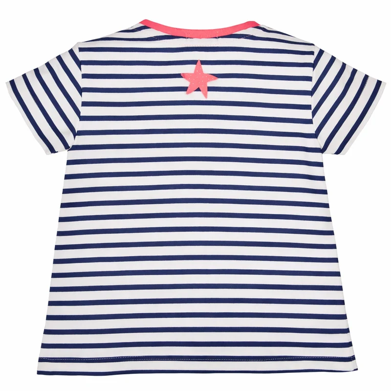 BONDI Baby Mädchen T-Shirt "Seepferd" 86691 | Navy Gestreift
