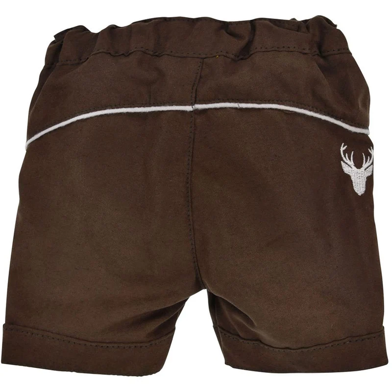BONDI Jungen Kunstleder Shorts Hose "Lausbub" 91586 | Braun