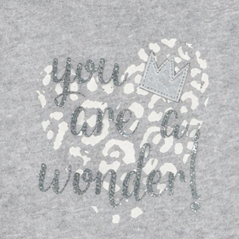 BONDI Baby Mädchen Sweatshirt "You are a Wonder" 86630 | Grey Melange