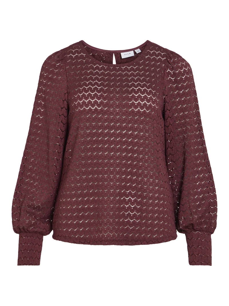 VIDANO Spitzenpullover mit Keyhole
