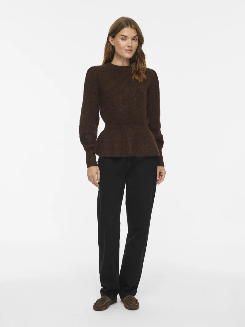 VIGRACIE Strickpullover mit Schößchen