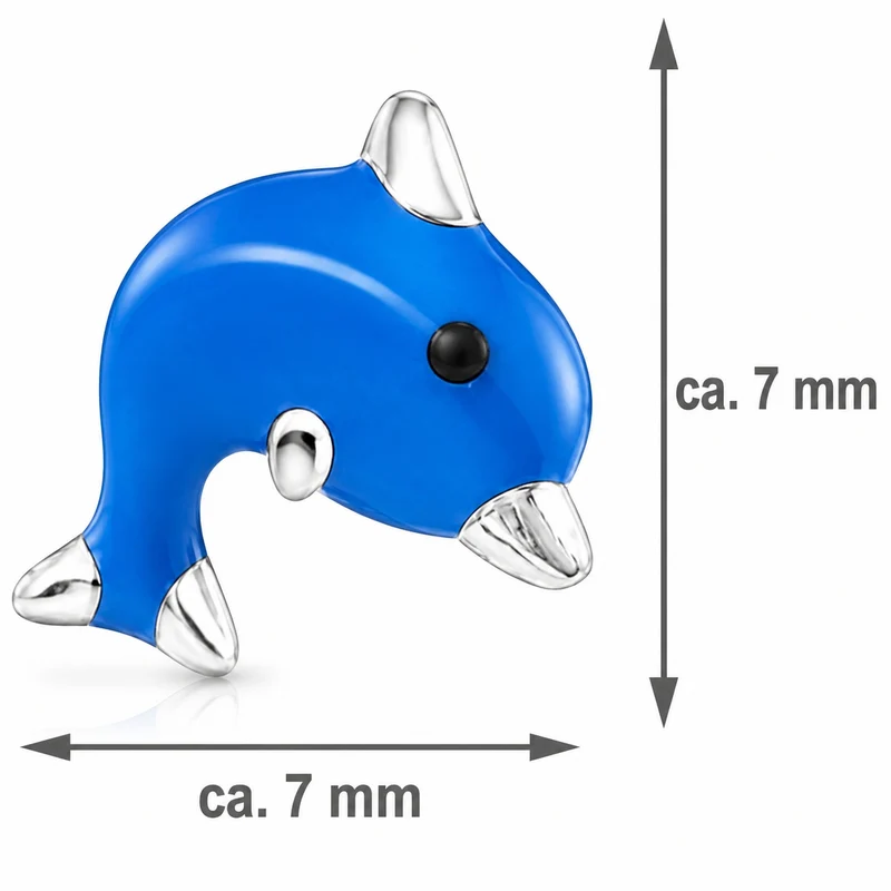 LUISIA® Ohrstecker "Delphine blau" E-15580 | 925 Sterling Silber