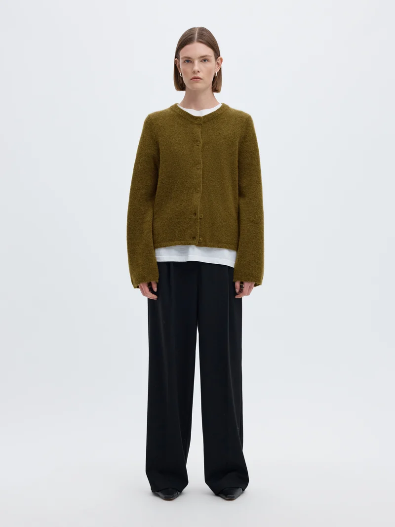 SLWLULU Wollmix Strickjacke