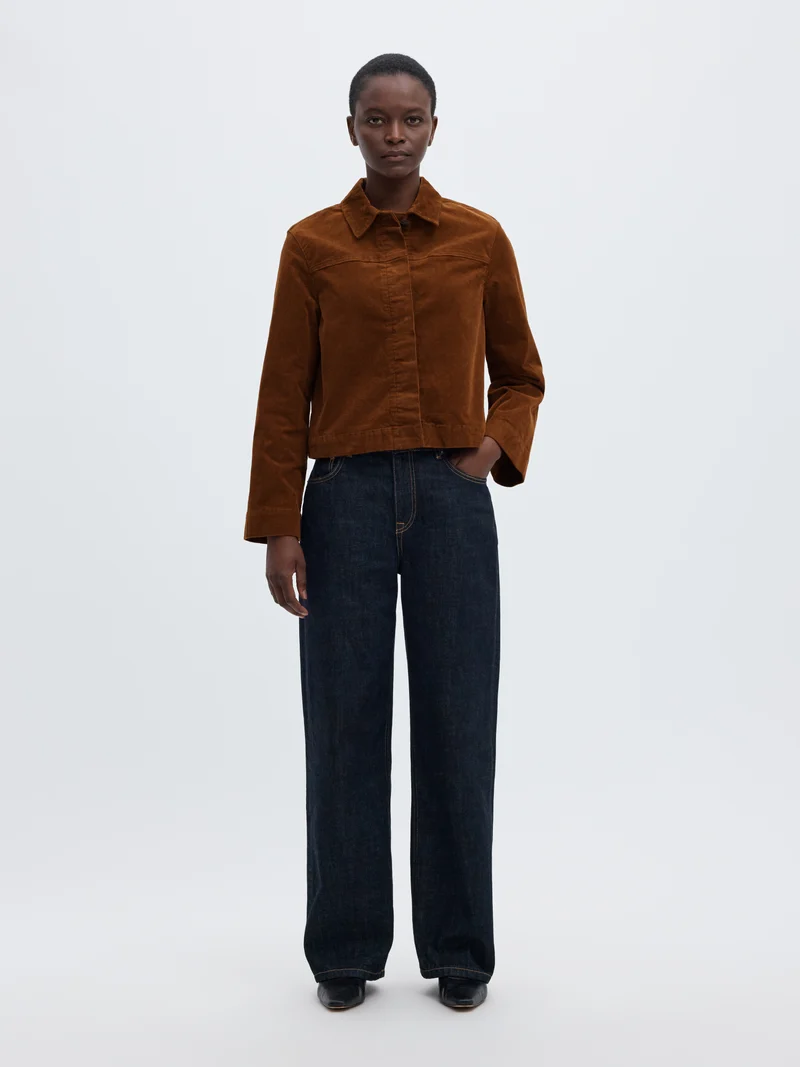 SLWRUNA Boxy Fit Cord Jacke