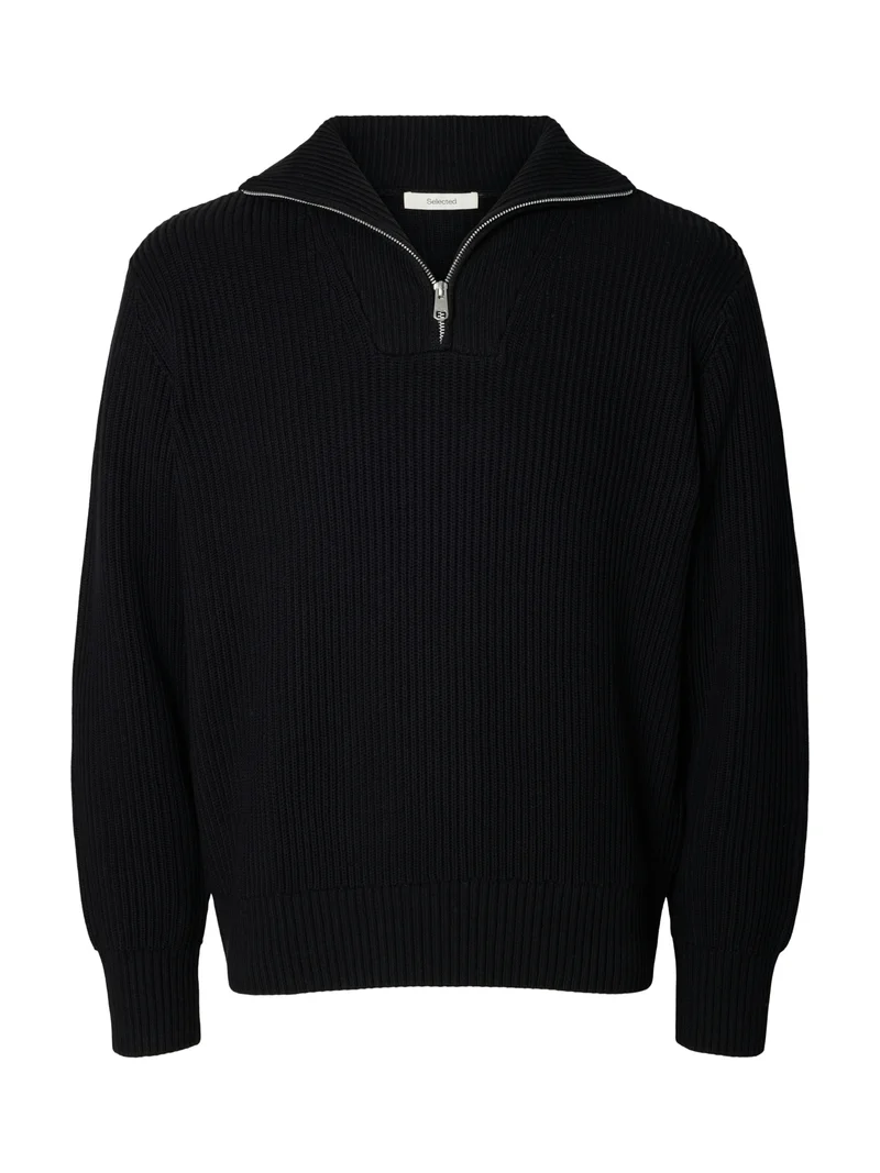 Half-Zip Pullover mit High Neck