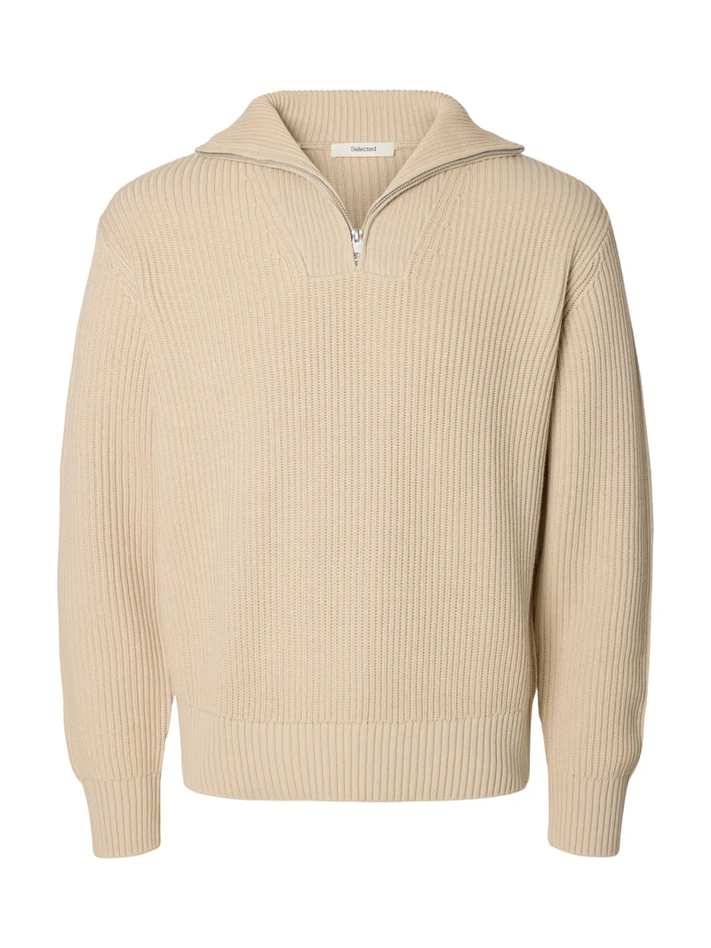 Half-Zip Pullover mit High Neck