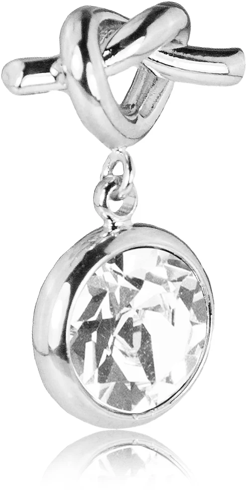 LUISIA® Ohrringe mit Knoten und Premium Kristall - Silber / Crystal