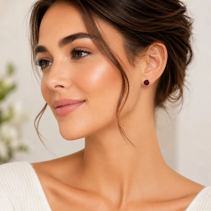LUISIA® Solitär Ohrstecker "Joy" mit Kristallen von Swarovski® | Siam