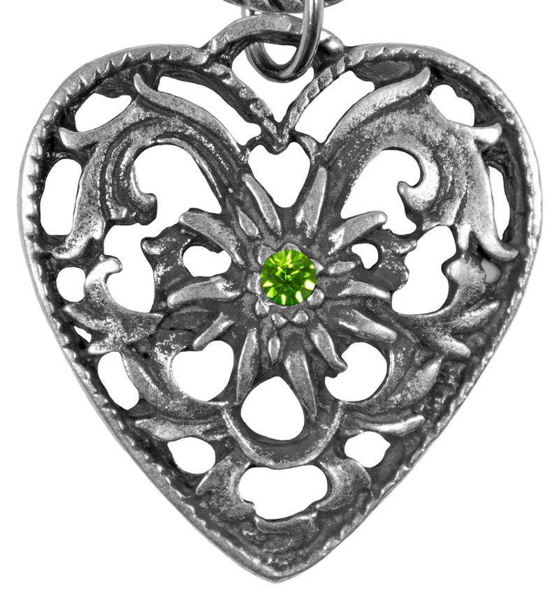 Charivari Kette mit Herz - Hellgrün